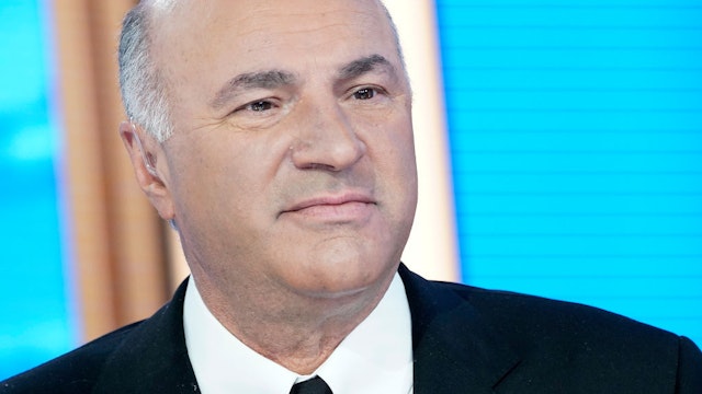 Kevin O'Leary visits "Mornings With Maria" at Fox Business Network Studios on October 30, 2019 in New York City. (