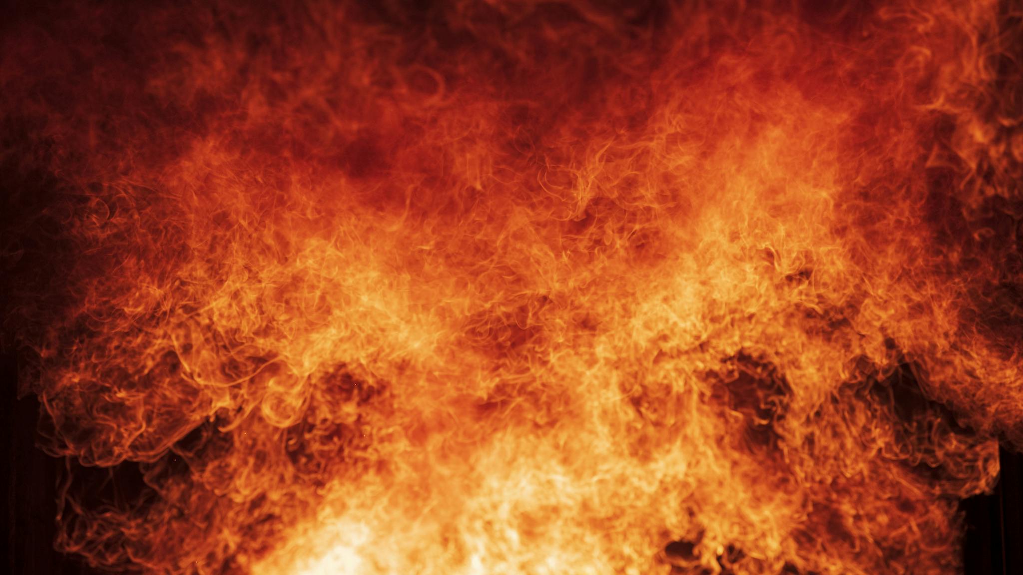 Close-up of Blaze fire flame at night. Close-up of Blaze fire flame at night.