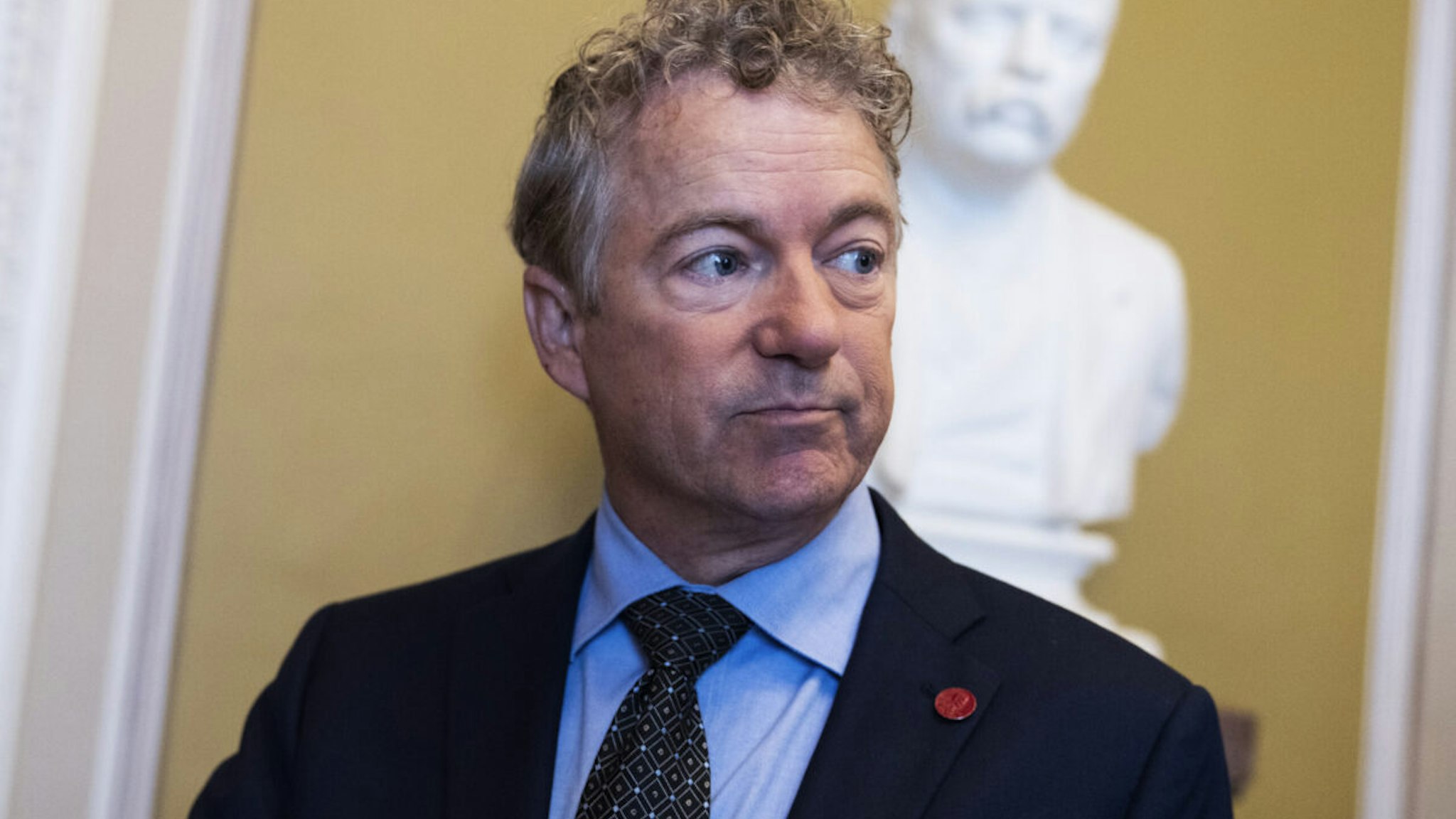 Sen. Rand Paul, R-Ky., talks with a reporter in the U.S. Capitol on Tuesday, November 15, 2022.