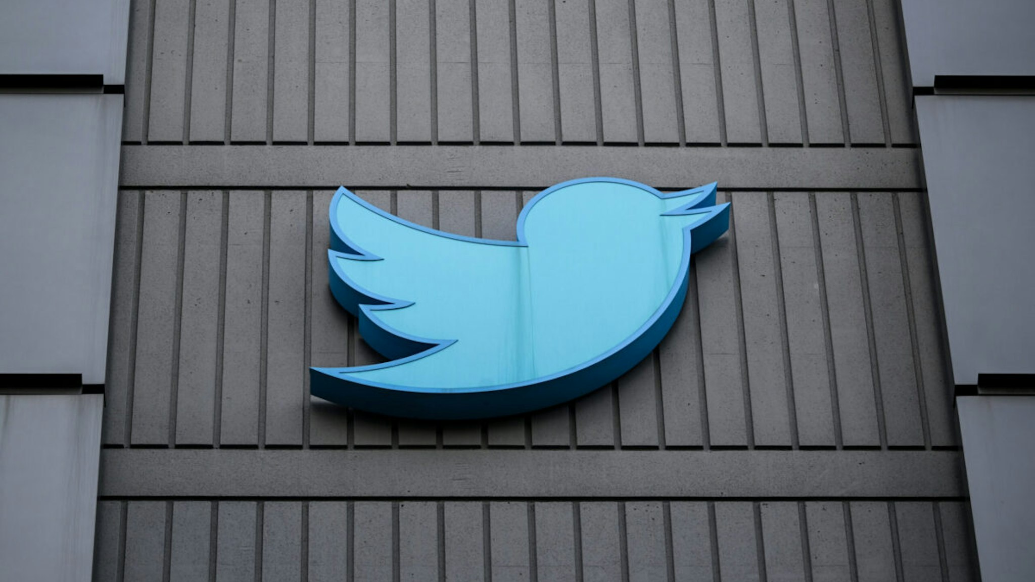 SAN FRANCISCO, CA FEBRUARY 8: A view of Twitter's logo at Twitter Headquarters in San Francisco, California, United States on February 8, 2023.