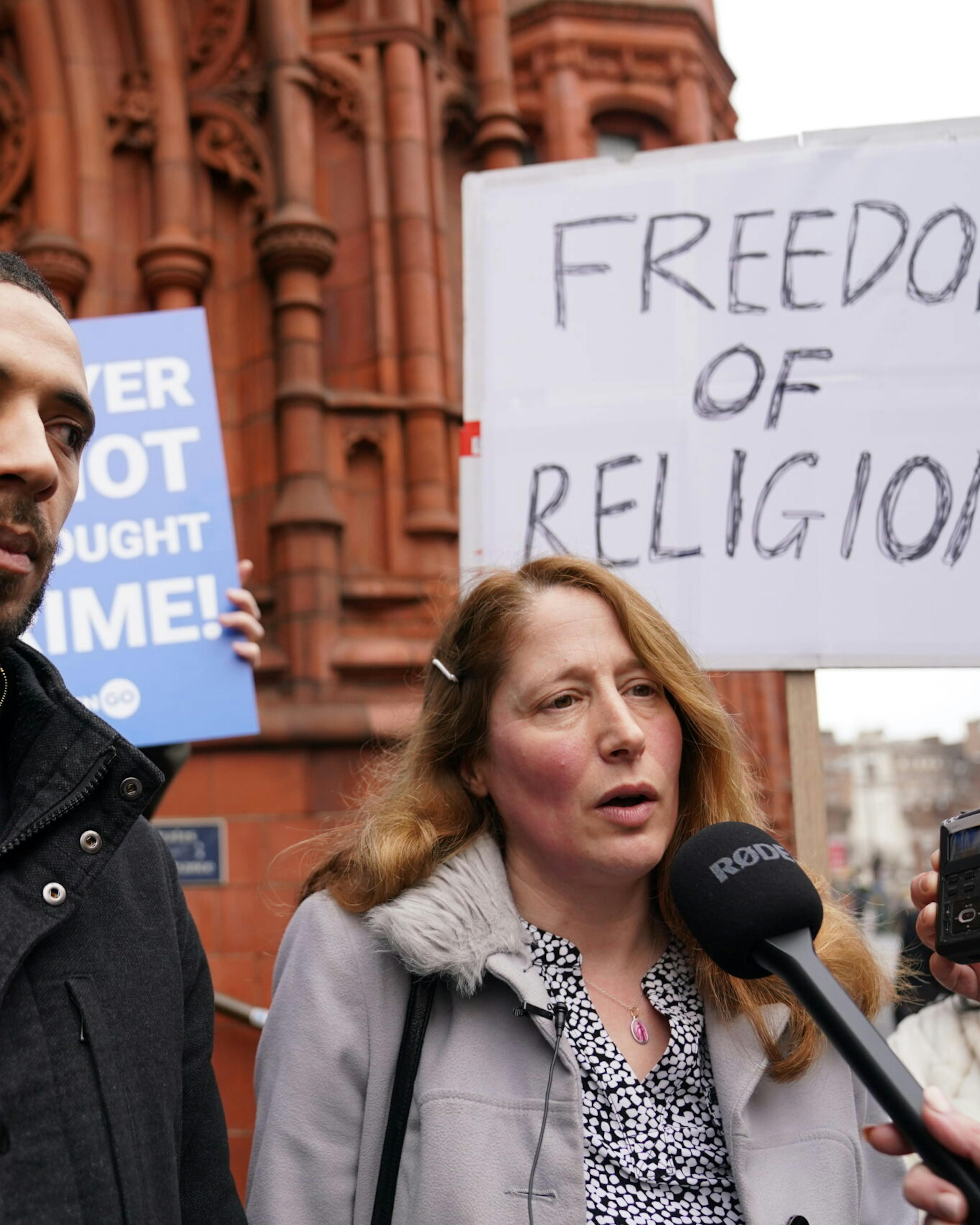 Abortion clinic protest court case