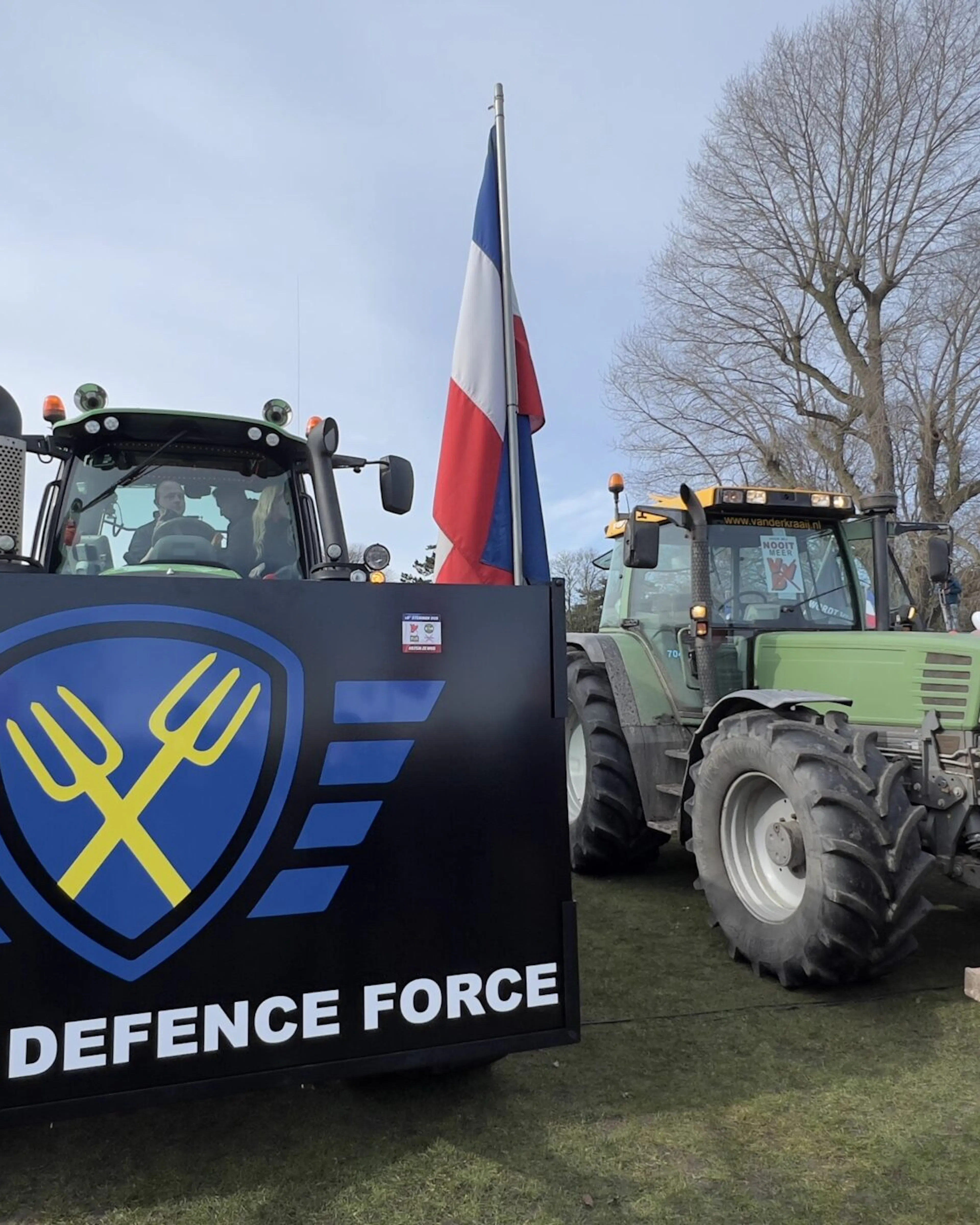 Farmers protest against the government in Netherlands