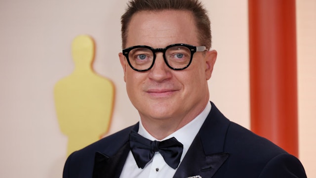 HOLLYWOOD, CA - MARCH 12: Brendan Fraser attends the 95th Academy Awards at the Dolby Theatre on March 12, 2023 in Hollywood, California. (Allen J. Schaben / Los Angeles Times via Getty Images)