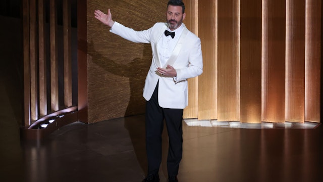 MARCH 12: Jimmy Kimmel at the 95th Academy Awards in the Dolby Theatre on March 12, 2023 in Hollywood, California. (