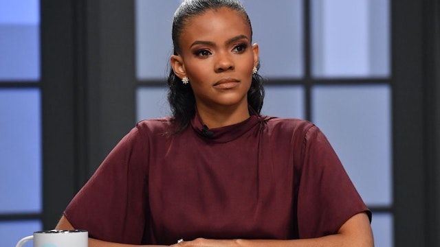 Candace Owens is seen on set of "Candace" on November 01, 2021 in Nashville, Tennessee.