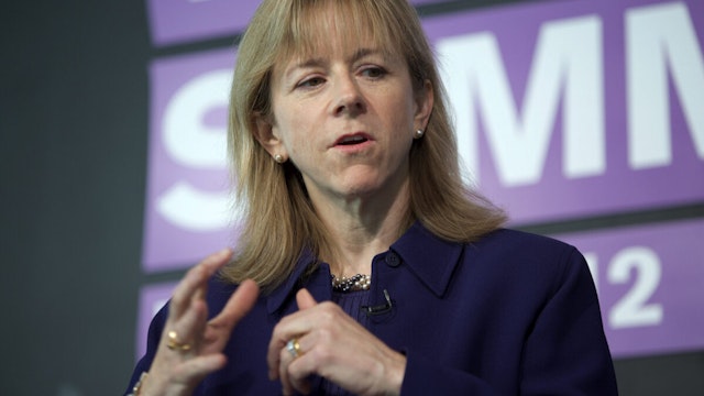 Kate Mitchell, managing director of Scale Venture Partners and former chairman of the National Venture Capital Association (NVCA), speaks at the Bloomberg Washington Summit in Washington, D.C., U.S., on Tuesday, May 1, 2012.