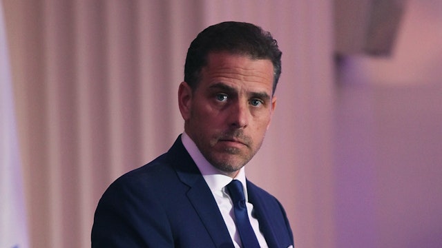 WASHINGTON, DC - APRIL 12: World Food Program USA Board Chairman Hunter Biden speaks on stage at the World Food Program USA's Annual McGovern-Dole Leadership Award Ceremony at Organization of American States on April 12, 2016 in Washington, DC. (Photo by Teresa Kroeger/Getty Images for World Food Program USA)