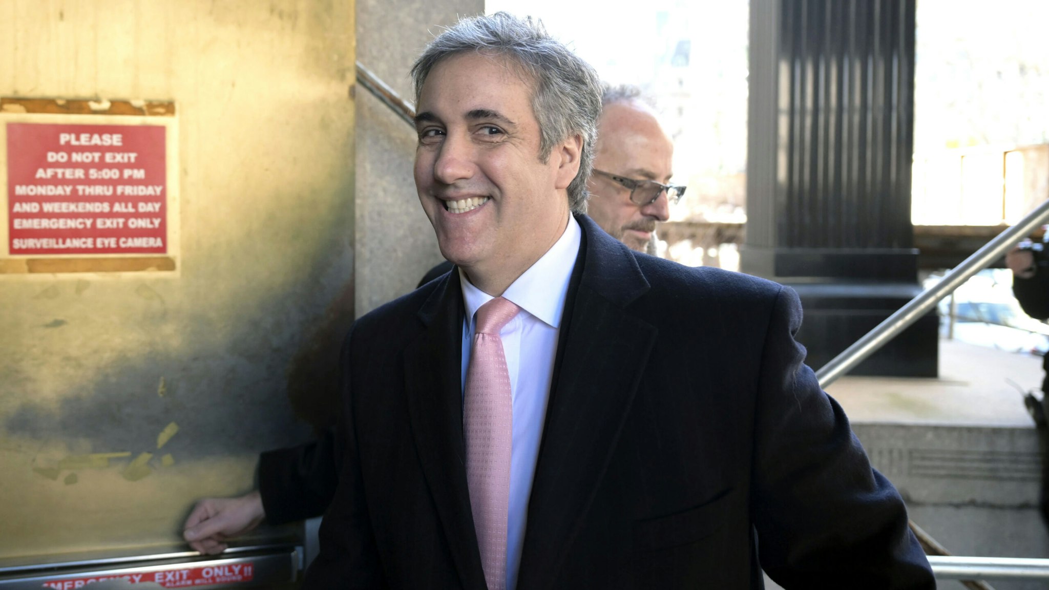 NEW YORK, UNITED STATES - MARCH 15: Michael Cohen, Donald Trump's former lawyer and fixer, walks out of a Manhattan courthouse after testifying before a grand jury, in New York, United States on March 15, 2023.