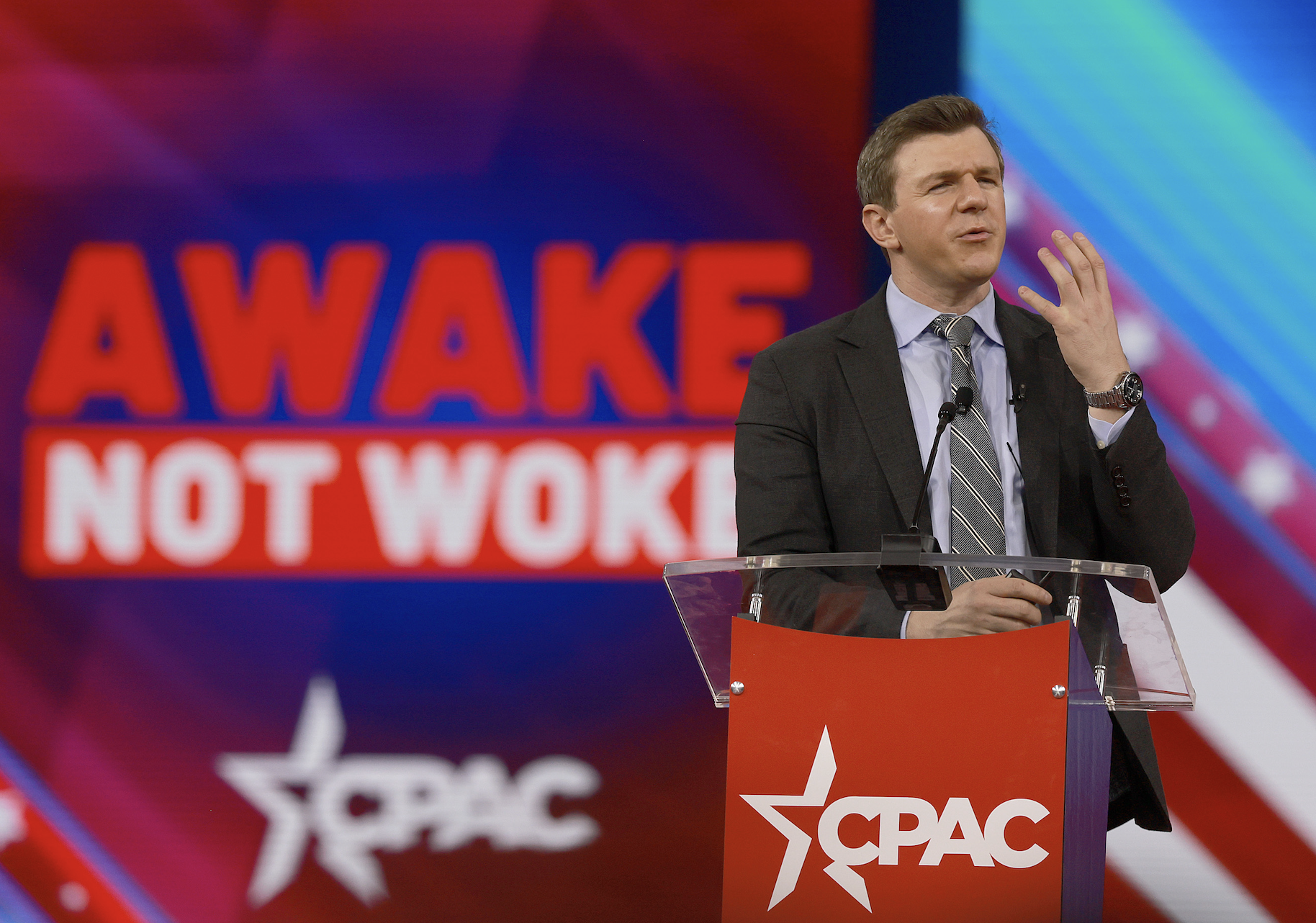 ‘I’m Not Stopping’: James O’Keefe Surfaces At CPAC With Alleged Pfizer Whistleblower