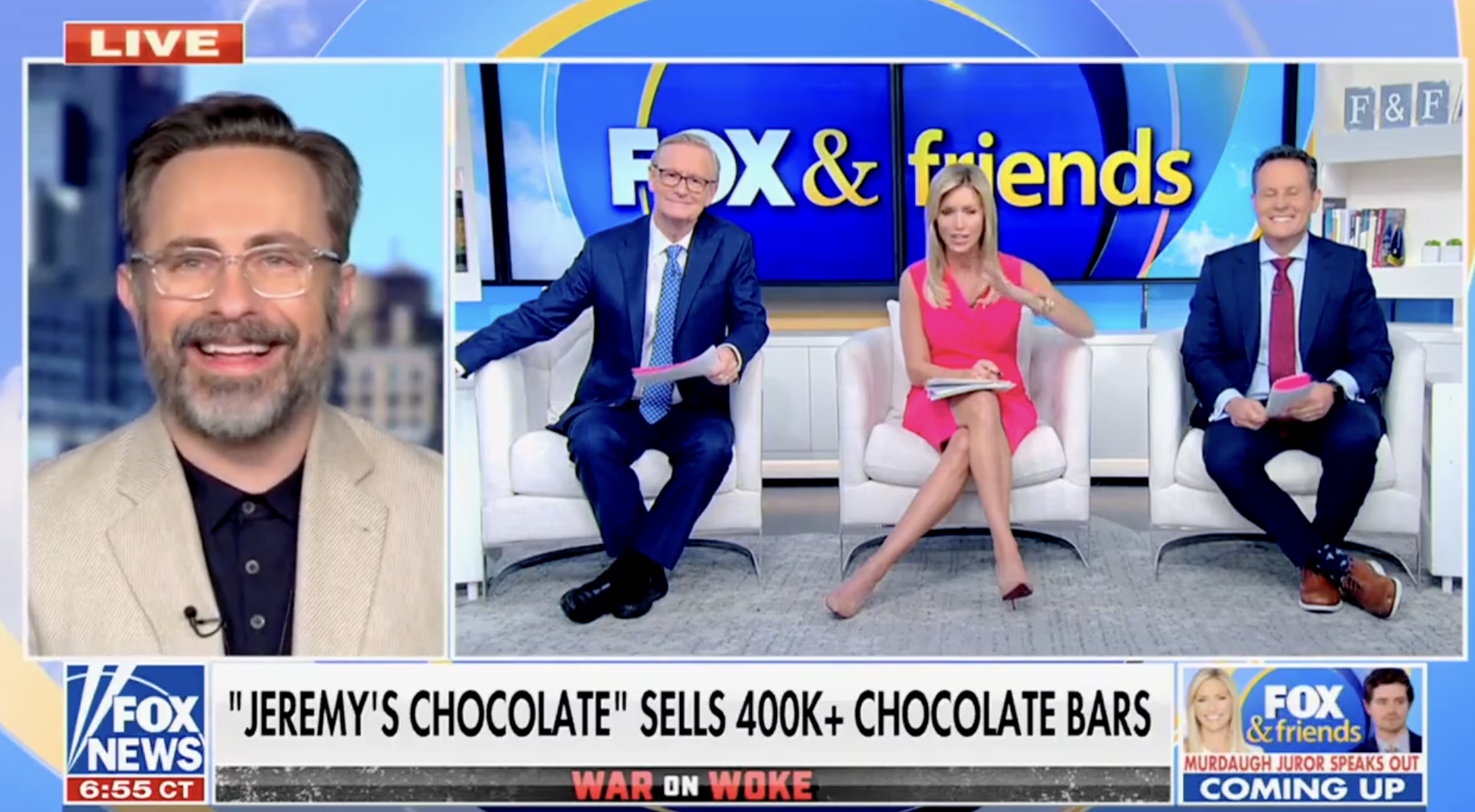 Daily Wire’s Jeremy Boreing Tells ‘Fox & Friends’ How Woke Hershey’s Made Him An Overnight Success In Chocolate Biz