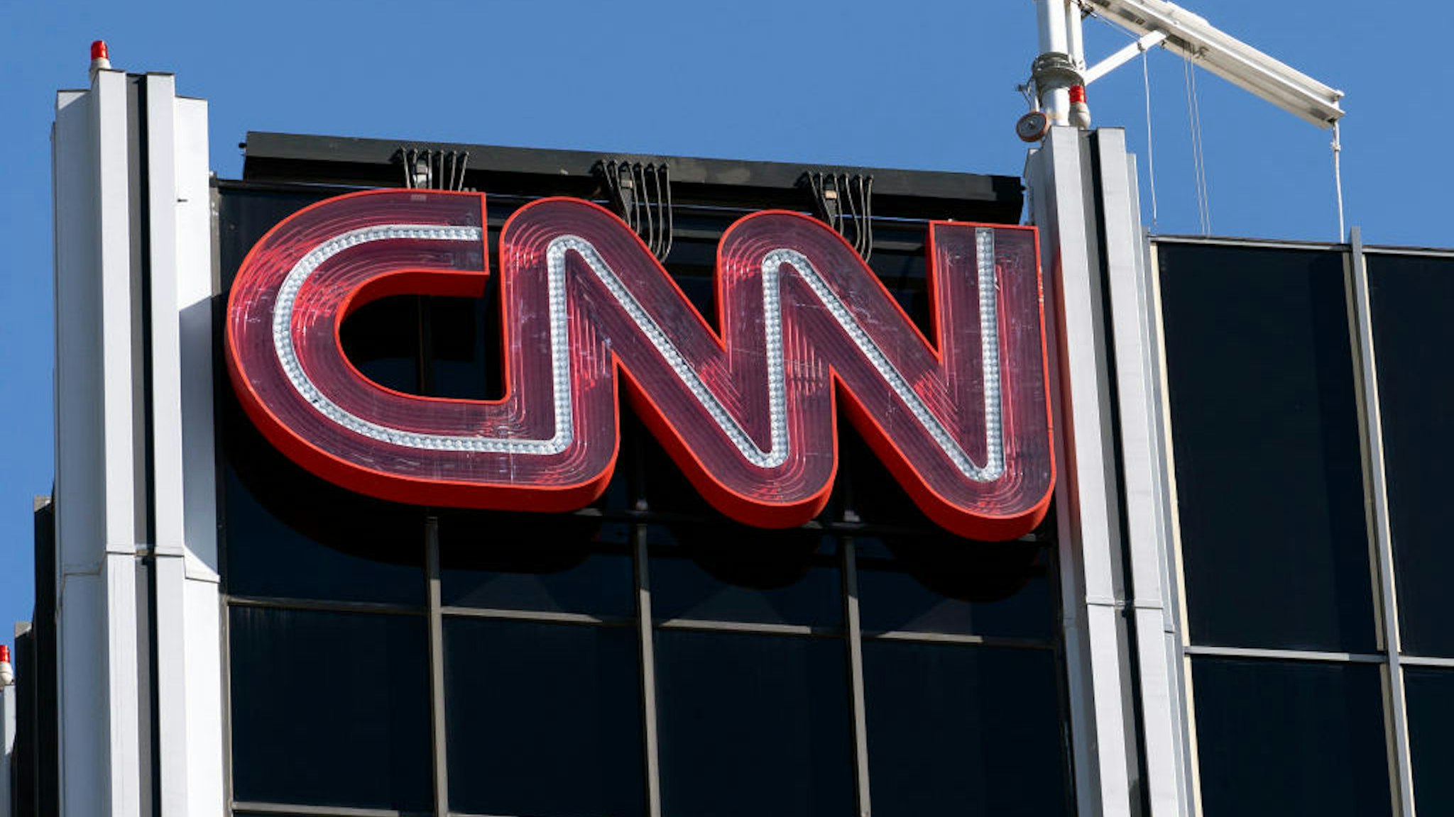 LOS ANGELES, CA, UNITED STATES - 2019/02/06: The CNN logo is seen atop its bureau in Los Angeles, California. (Photo by Ronen Tivony/SOPA Images/LightRocket via Getty Images)