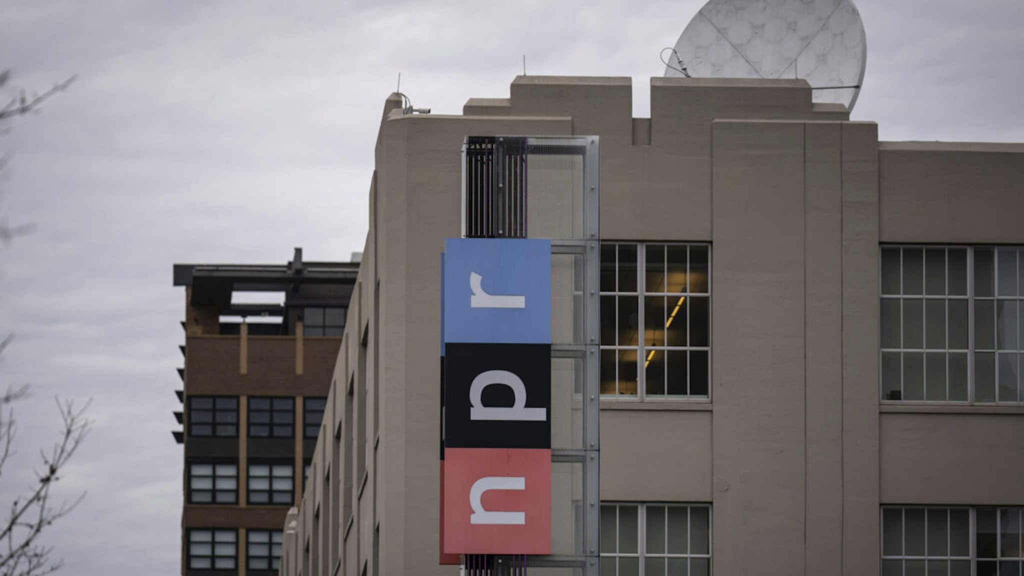 A view of the National Public Radio (NPR) headquarters on North Capitol Street February 22, 2023 in Washington, DC.