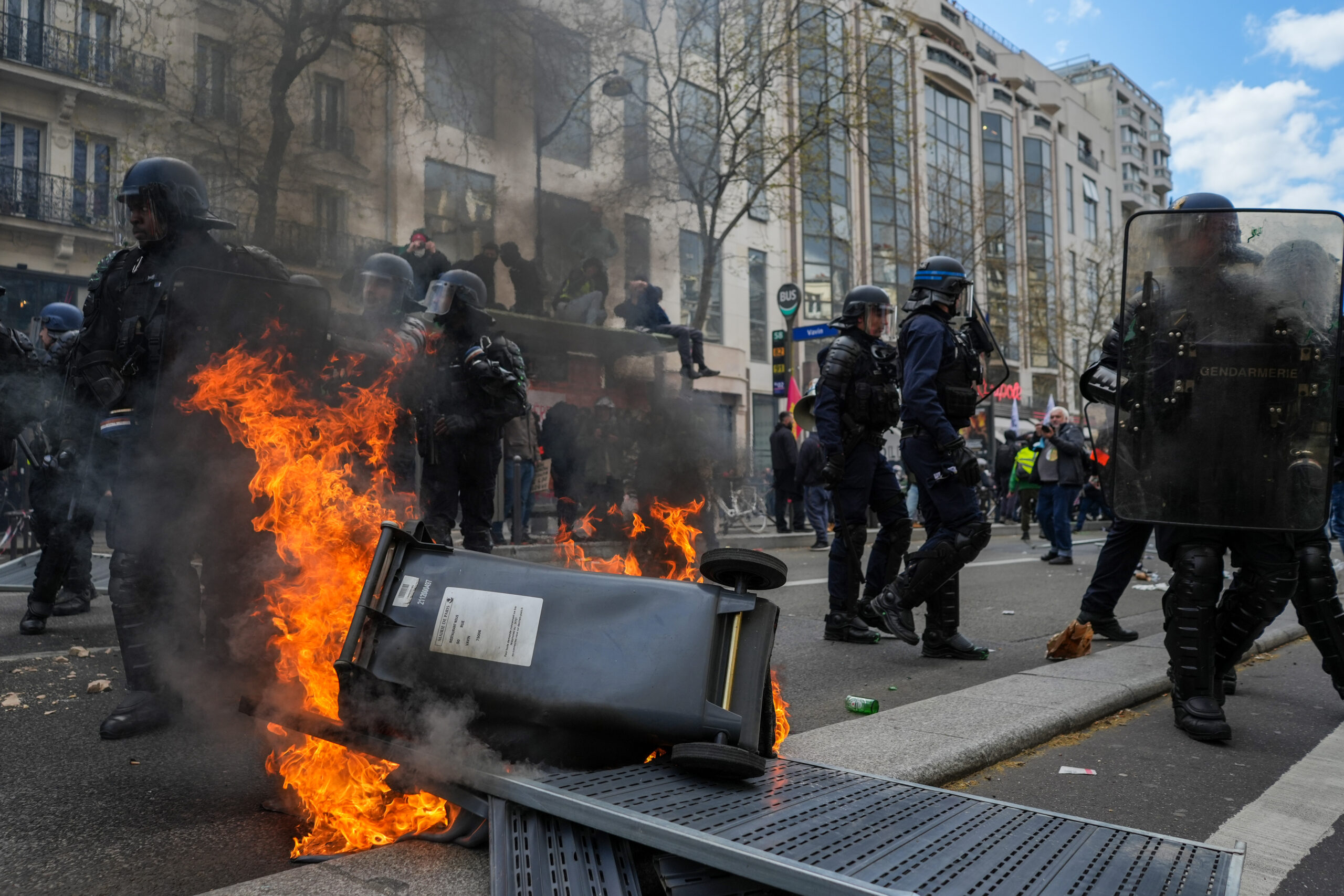 Activists Storm BlackRock Headquarters In Paris Amid Pension Reform Protests