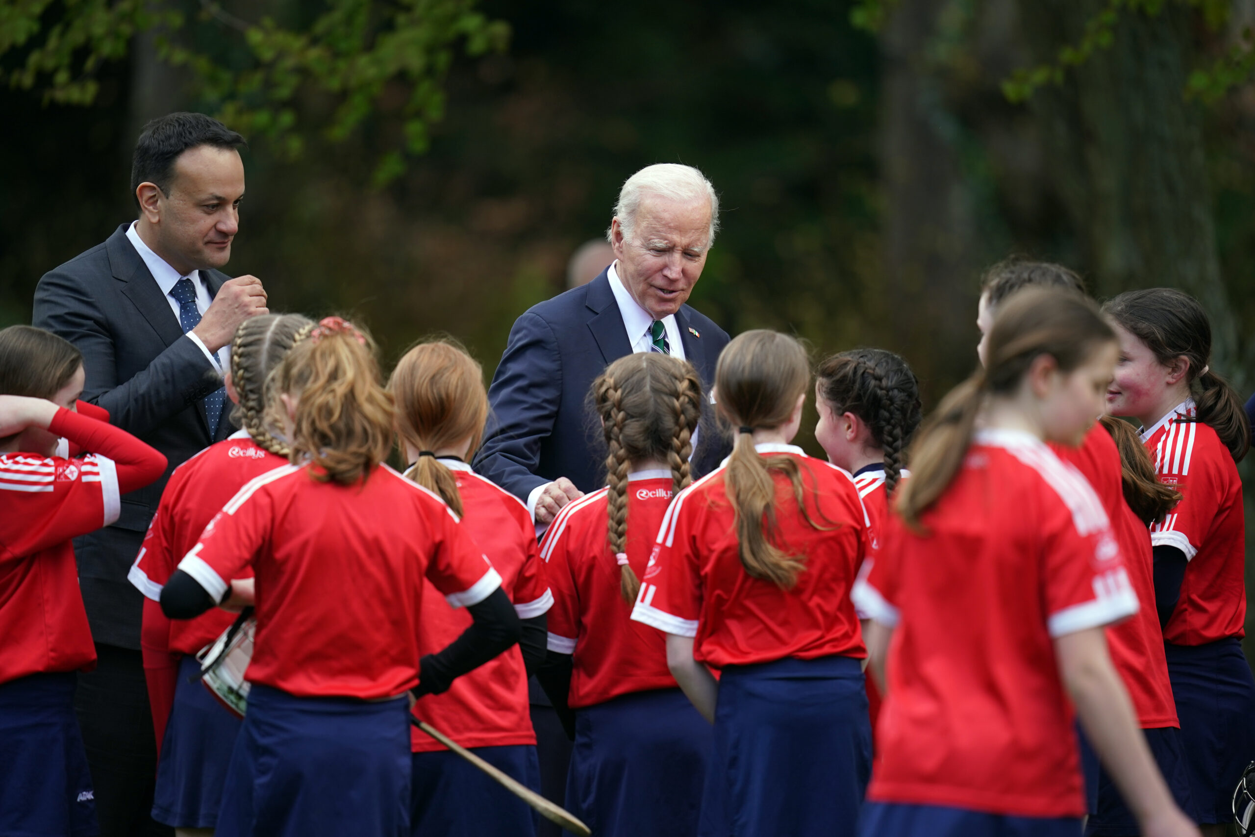 WATCH: Near Miss As Ball Whizzes By Biden’s Head During Irish Girls’ Camogie Match
