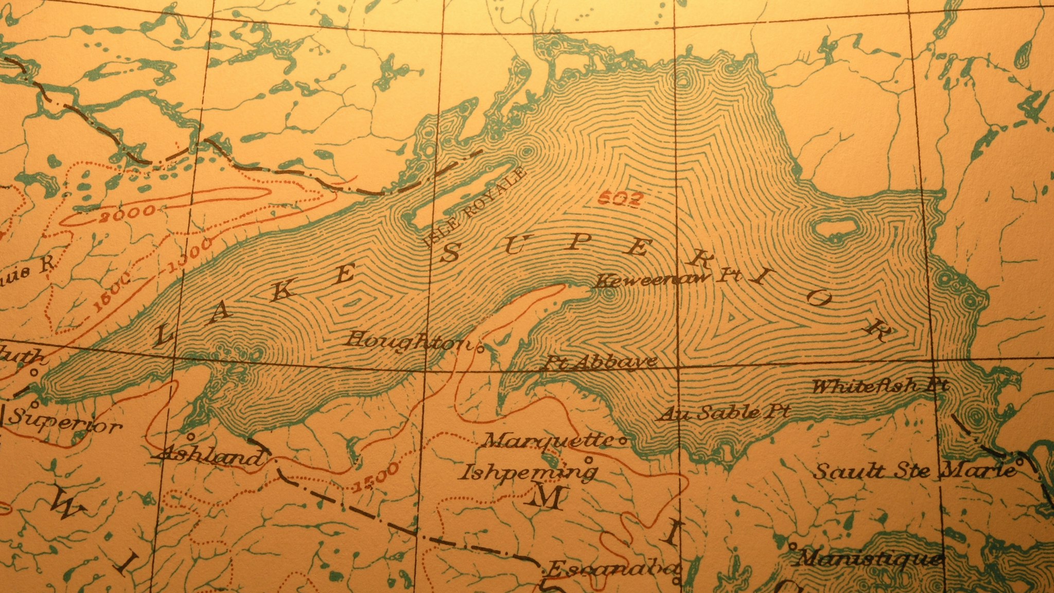 Map of Lake Superior