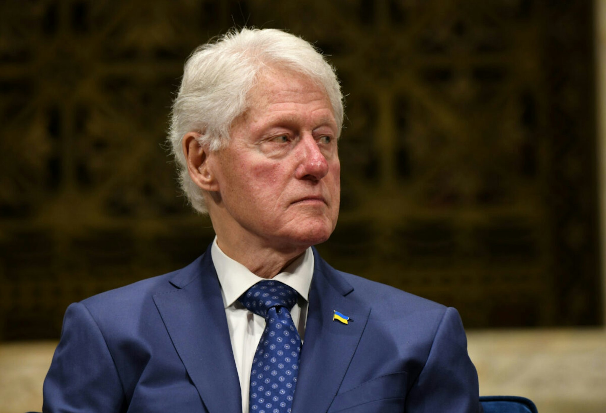 NEW YORK, NEW YORK - NOVEMBER 10: Former President Bill Clinton participates in The Temple Emanu-El Streicker Center Presents: Two Presidents, One Extraordinary Evening at Temple Emanu-El on November 10, 2022 in New York City.