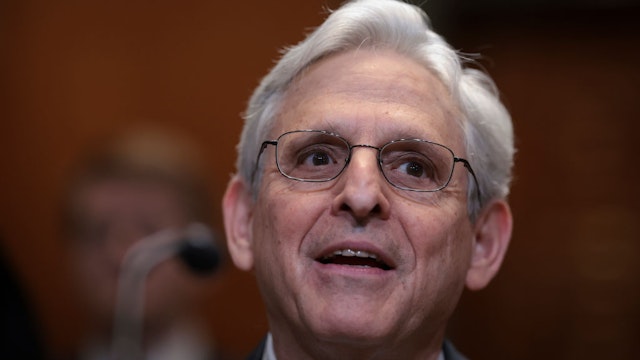 WASHINGTON, DC - MARCH 28: U.S. Attorney General Merrick Garland appears before the Senate Commerce, Justice, Science, and Related Agencies Subcommittee March 28, 2023 in Washington, DC. During the hearing the committee heard testimony on the topic of "A Review of the President's FY2024 Funding Request for the U.S. Department of Justice."