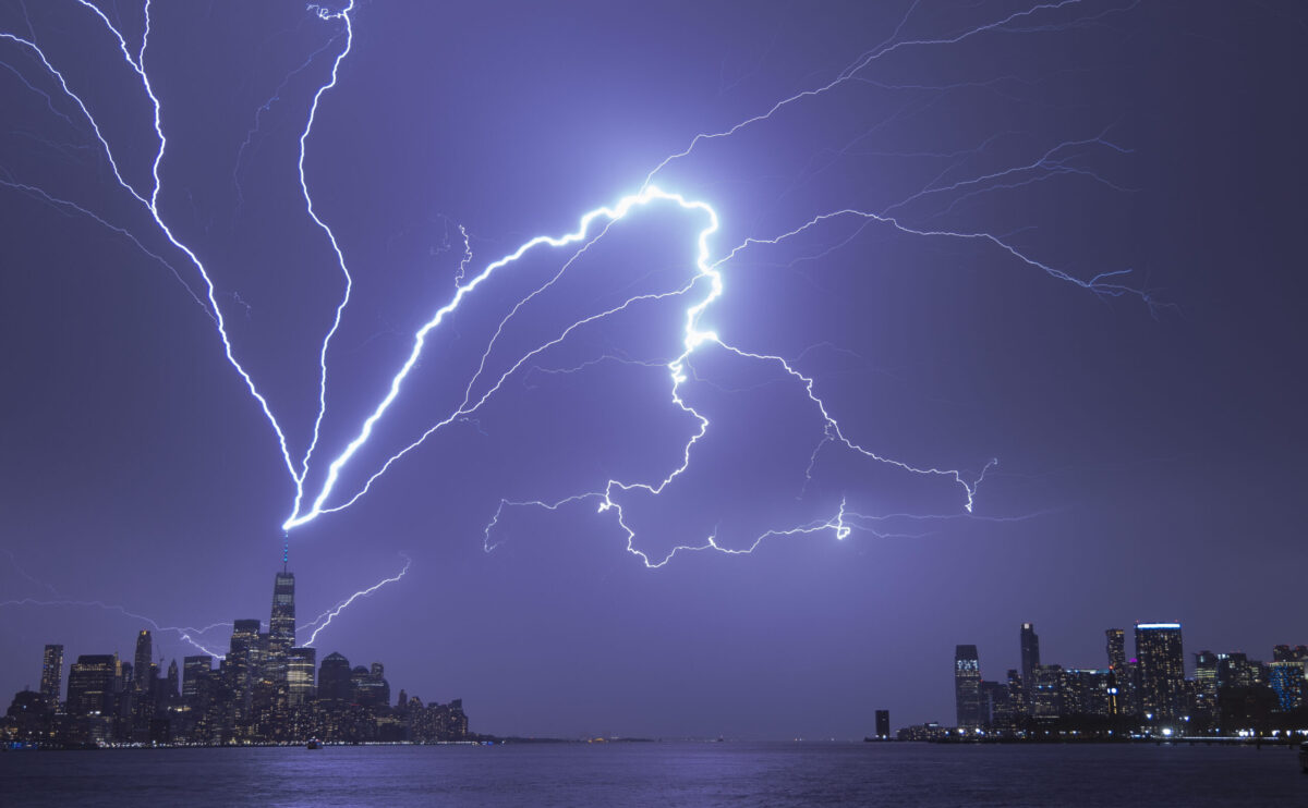 WATCH: Lightning Illuminates NYC Sky As Bolt Strikes One World Trade Center