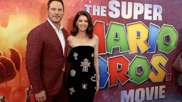 Chris Pratt and Katherine Schwarzenegger attend a Special Screening of Universal Pictures' "The Super Mario Bros. Movie" at Regal LA Live on April 01, 2023 in Los Angeles, California.