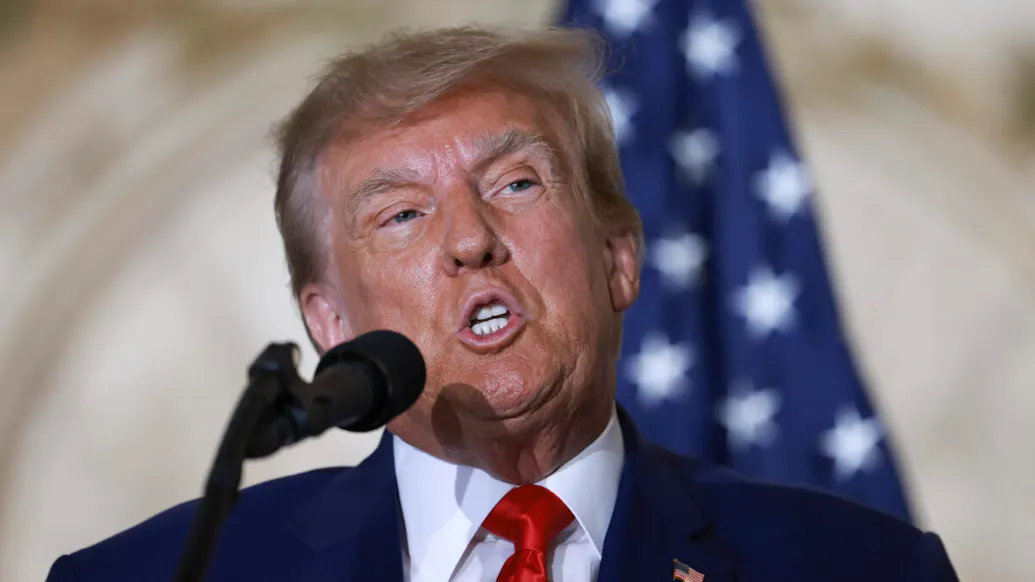 Trump Delivers Feisty Mar-A-Lago Speech After New York Arraignment