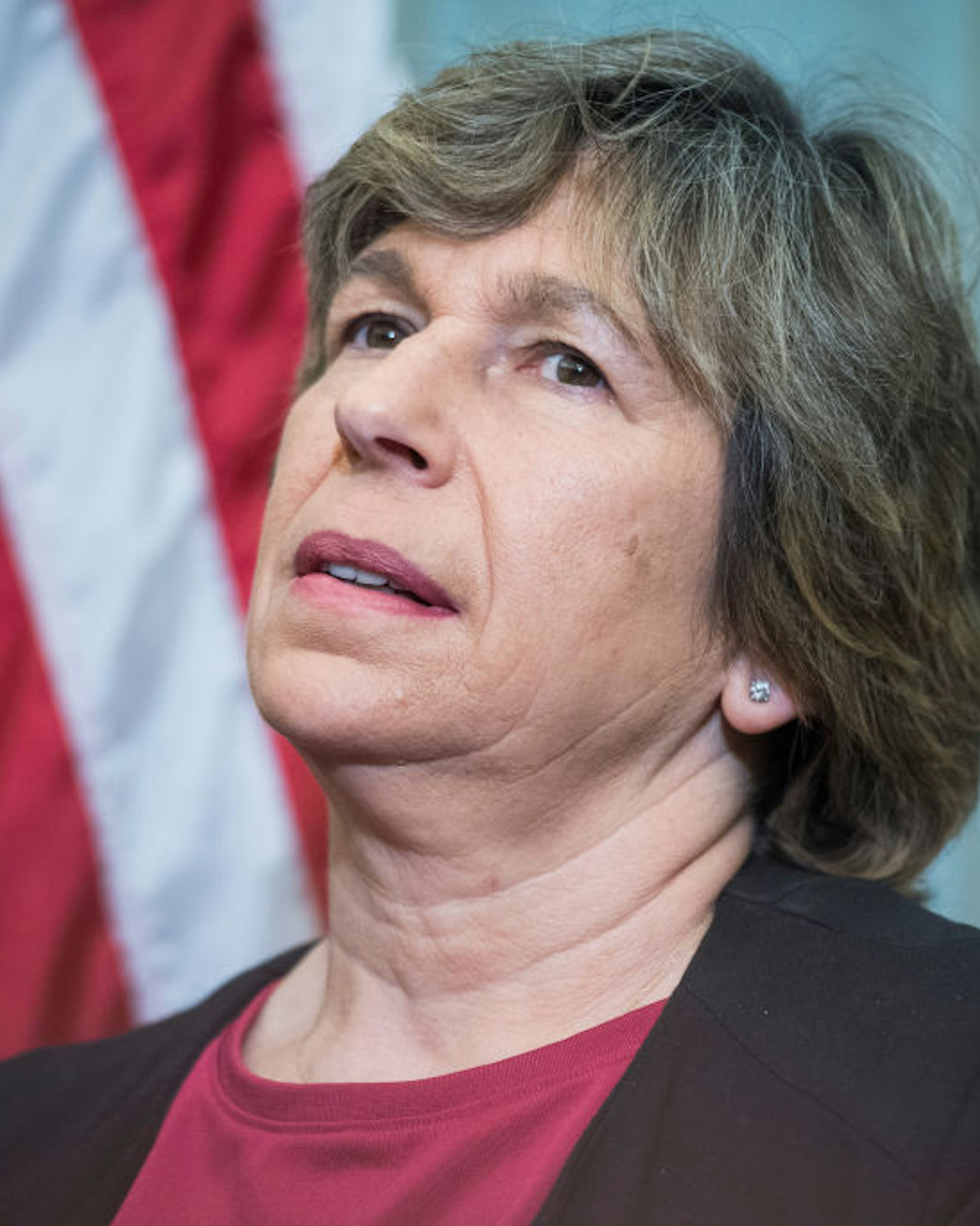 UNITED STATES - MAY 22: Randi Weingarten, president of the American Federation of Teachers, attends a news conference in the Capitol to announce part of the Democrats' "A Better Deal," plan that would increase teachers' pay and make investments in schools on May 22, 2018. (Photo By Tom Williams/CQ Roll Call)