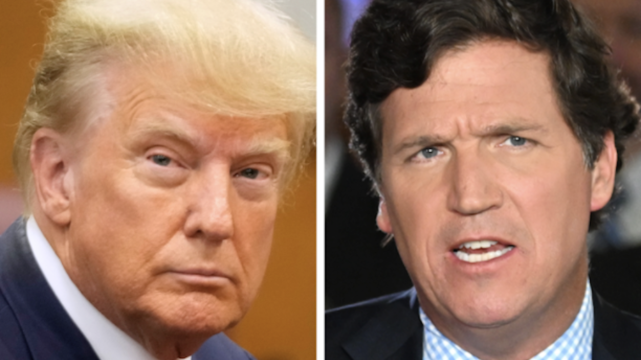 Former President Donald Trump sat down with Tucker Carlson for a recent interview