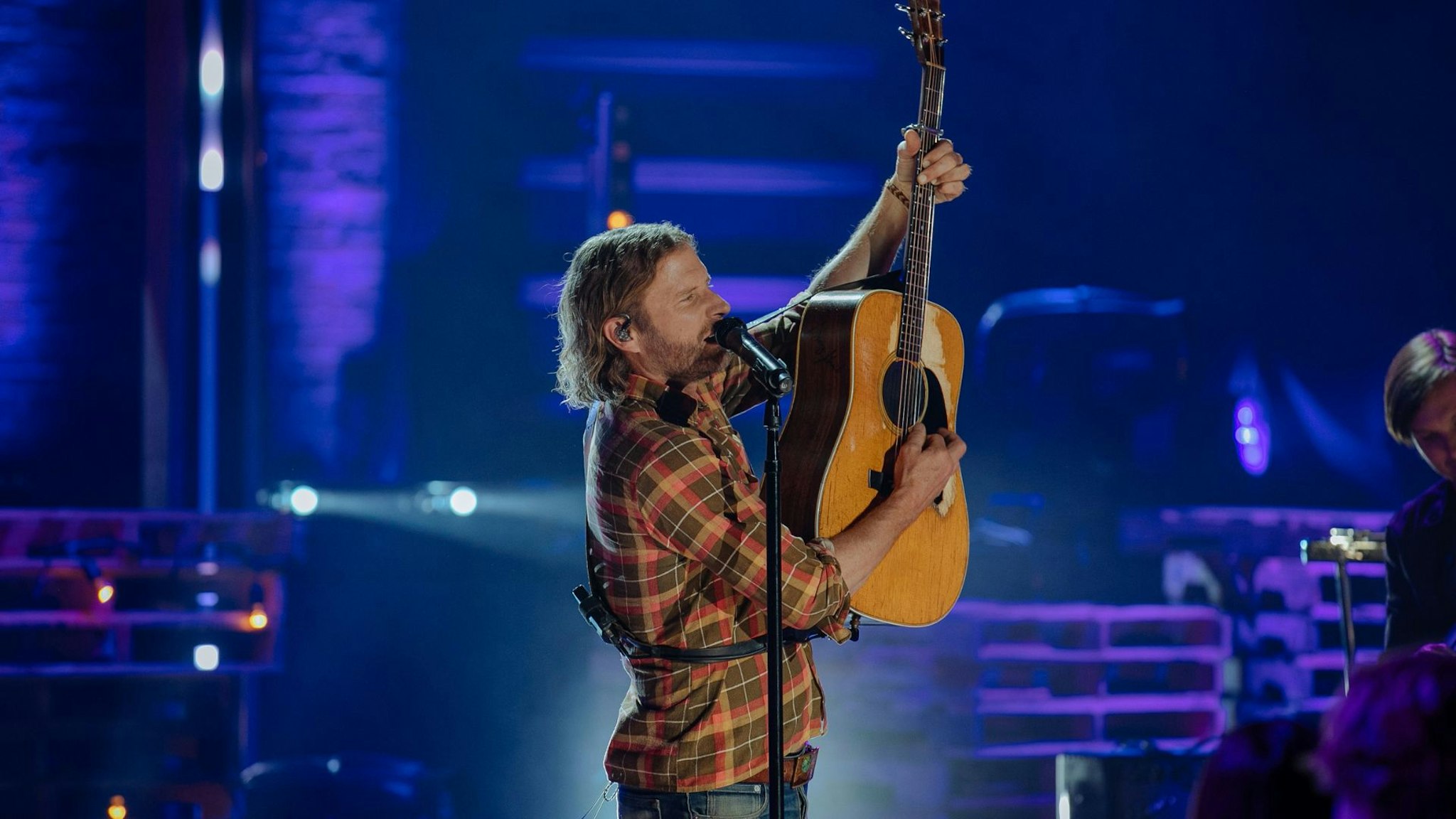 NASHVILLE, TENNESSEE: In this image released on March 29, Dierks Bentley performs at CMT Storytellers at Marathon Music Works in Nashville, Tennessee.