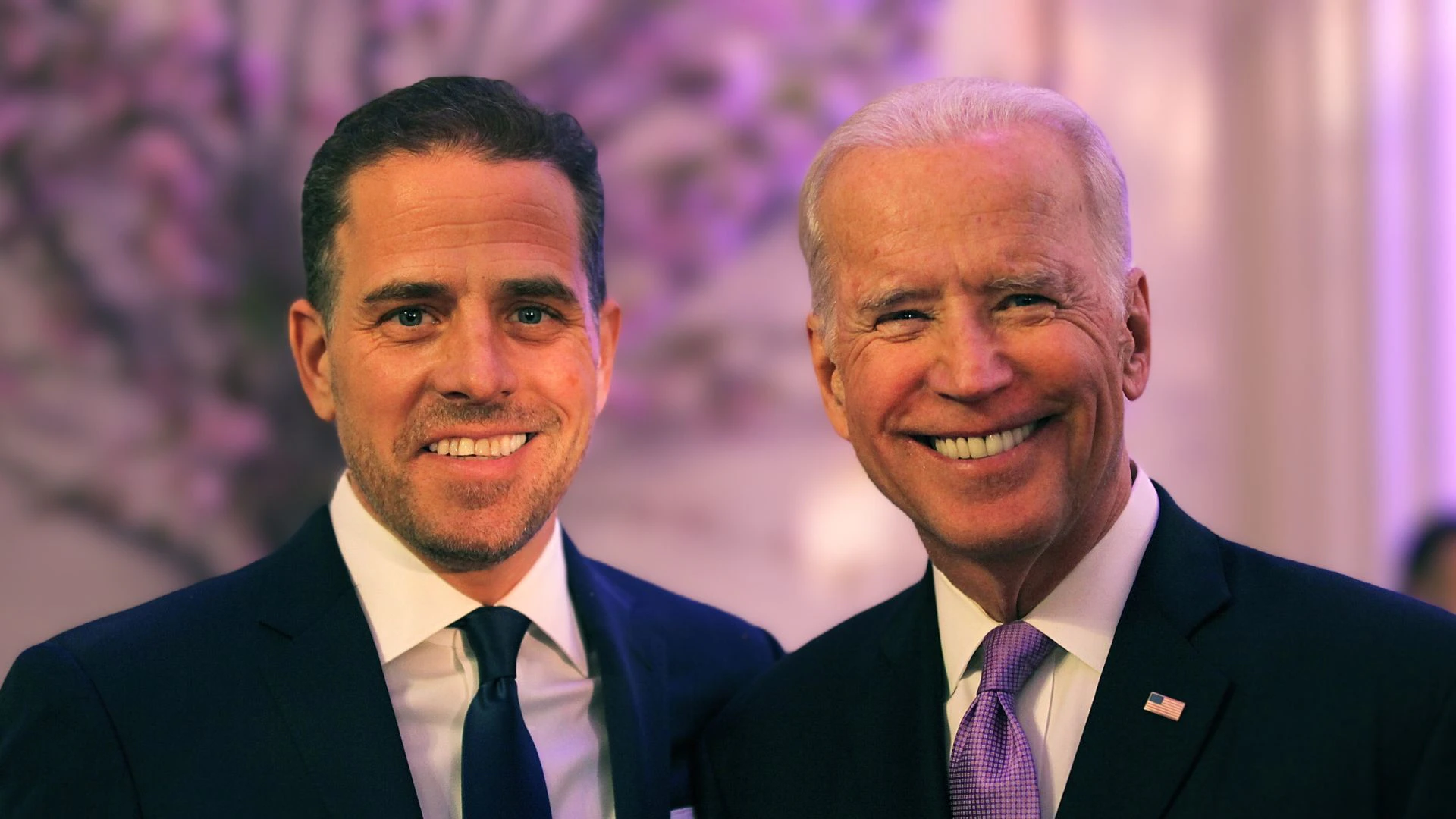 WASHINGTON, DC - APRIL 12: World Food Program USA Board Chairman Hunter Biden (L) and U.S. Vice President Joe Biden attend the World Food Program USA's Annual McGovern-Dole Leadership Award Ceremony at Organization of American States on April 12, 2016 in Washington, DC.