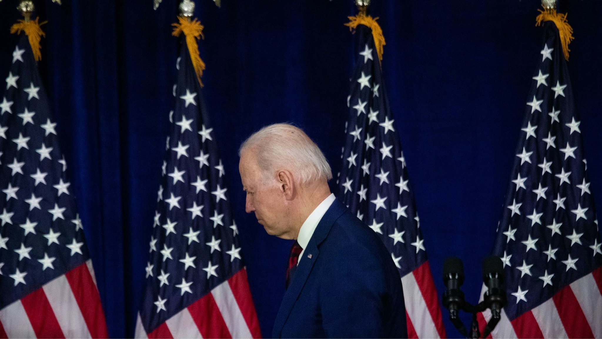 Joe Biden, American flags