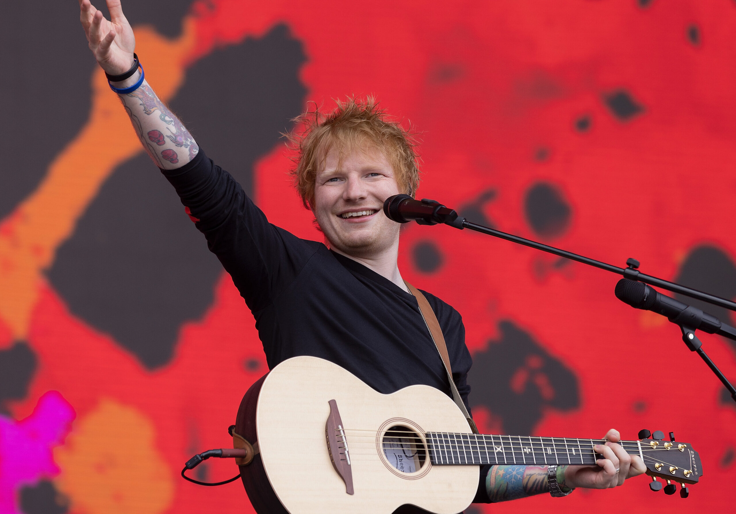 Ed Sheeran wins copyright trial and surprises NYC with street concert.