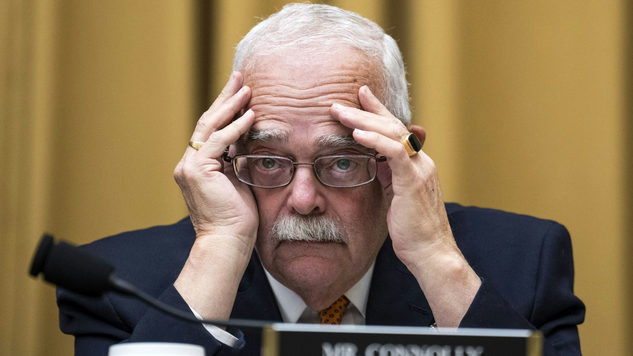 UNITED STATES - MARCH 30: Rep. Gerry Connolly, D-Va., attends the House Judiciary Select Subcommittee on the Weaponization of the Federal Government hearing on the Missouri v. Biden case challenging the administrations violation of the First Amendment by directing social media companies to censor and suppress Americans' free speech, in Rayburn Building on Thursday, March 30, 2023.