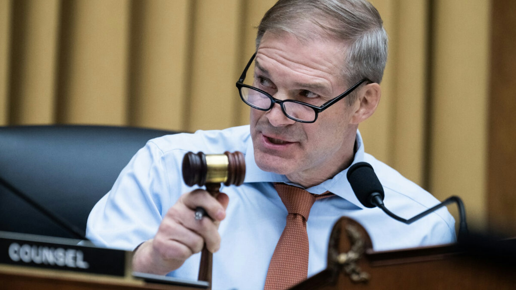 Chairman Jim Jordan, R-Ohio, conducts the House Judiciary Committee hearing titled "Oversight of the Bureau of Alcohol, Tobacco, Firearms and Explosives," in Rayburn Building on Wednesday, April 26, 2023. ATF Director Steven Dettelbach testified.