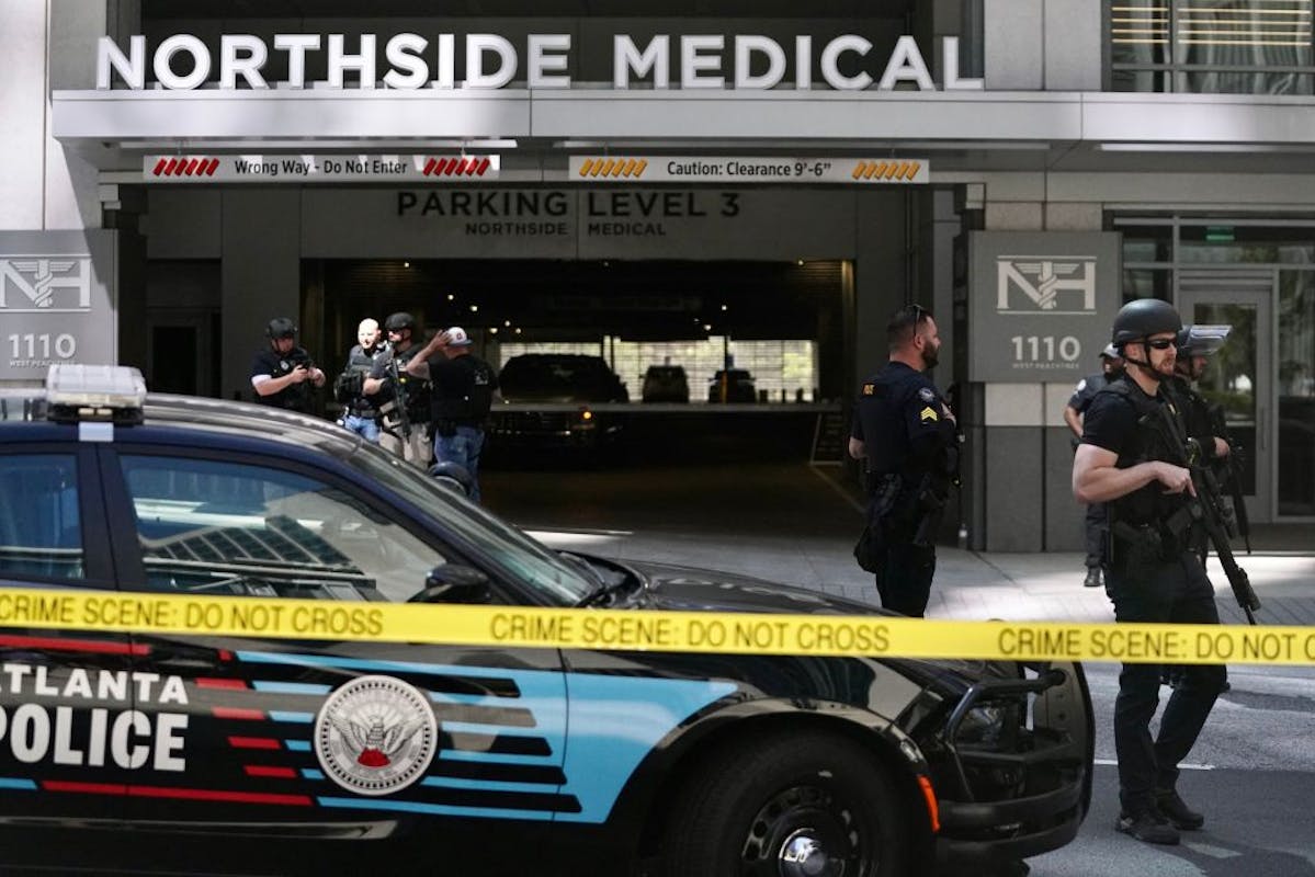 NextImg:Suspect Still At Large After Atlanta Shooting, Identified As Coast Guard Veteran | The Daily Wire
