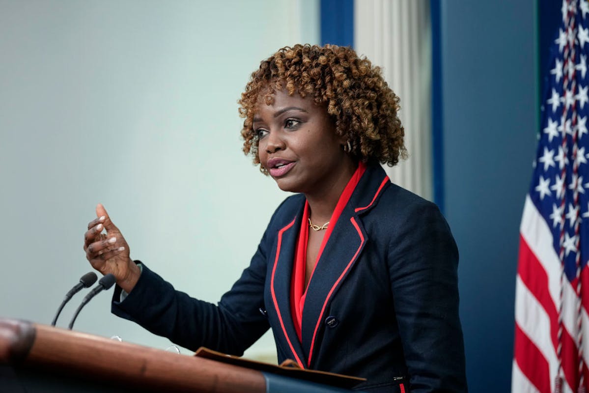 NextImg:As WH Refuses Any Spending Cuts, Karine Jean-Pierre Insists Biden ‘Believes In Dealing With The Deficit In A Real Way’