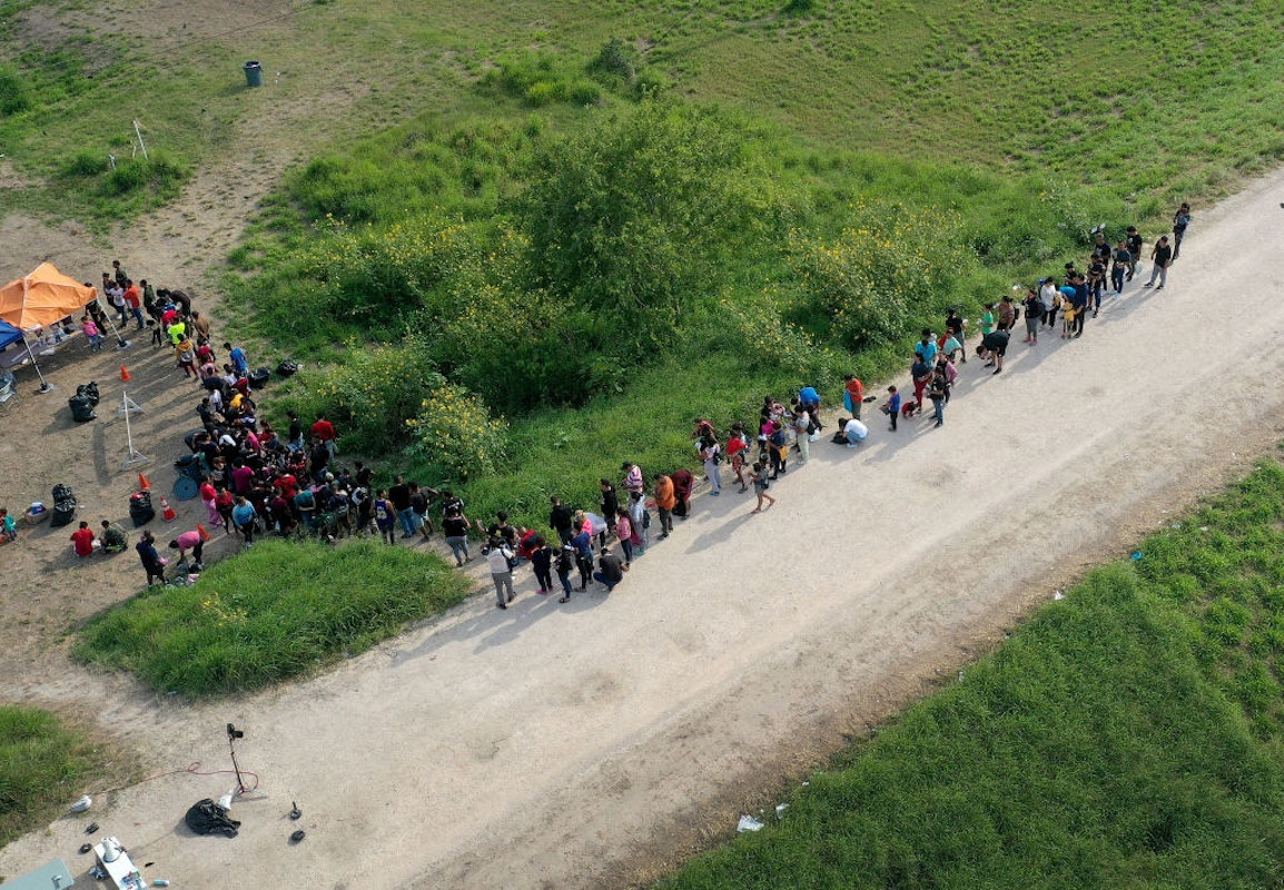 Migrants Ditch Visas And Identification Papers In Sea Of Trash Just After Illegal Crossing