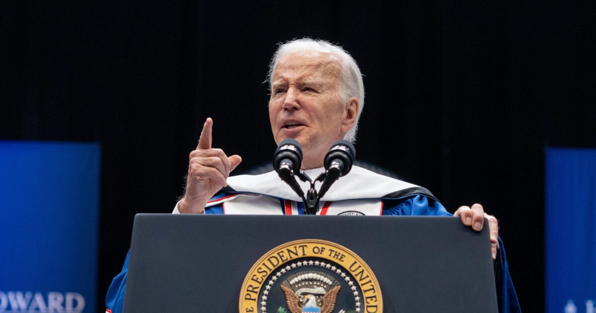 Biden claims “White Supremacy” is America’s biggest threat in speech to Howard University graduates.