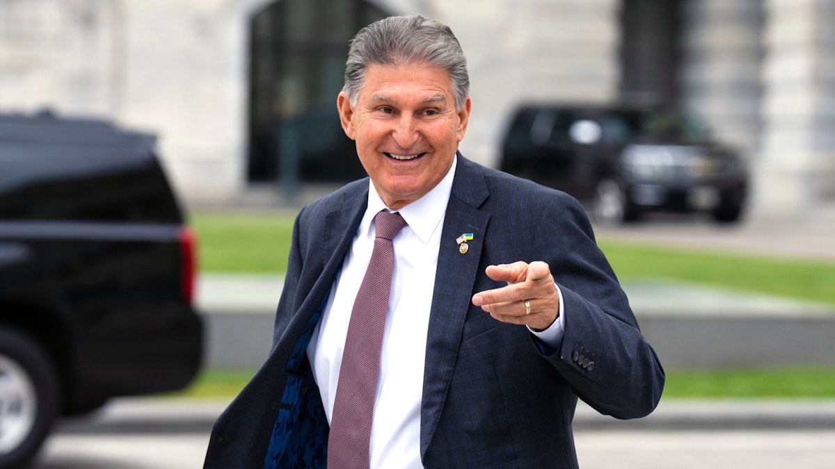 Manchin may run for president as a third-party candidate.