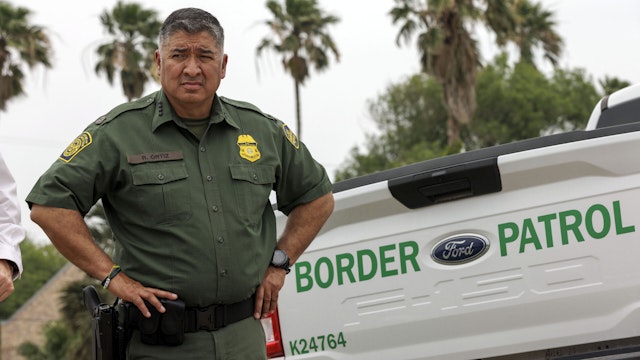 BROWNSVILLE, TEXAS - MAY 05: U.S. Border Patrol Chief Raul Ortiz attends a press conference on May 5, 2023 in Brownsville, Texas. Mayorkas was joined by U.S. Border Patrol Chief Raul Ortiz, U.S. Border Patrol Acting Deputy Commissioner Benjamine "Carry" Huffman and Rio Grande Valley Sector Border Patrol Chief Gloria Chavez to speak about the immigration and the Trump-era expulsion policy Title 42 that is set to end next week.