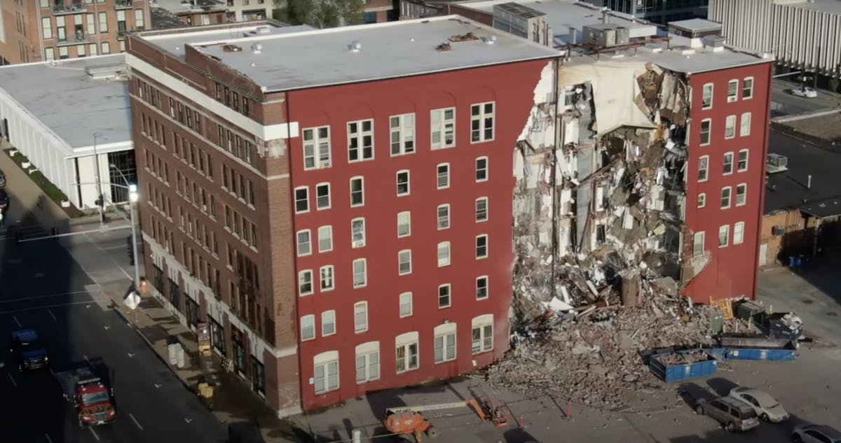 NextImg:8 People Rescued After Apartment Building Partially Collapses In Iowa