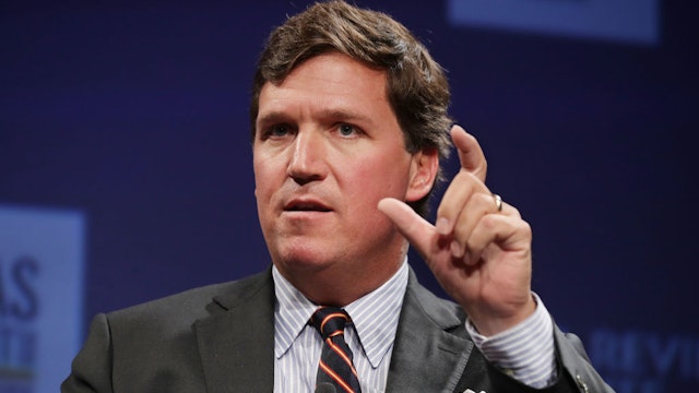 WASHINGTON, DC - MARCH 29: Fox News host Tucker Carlson discusses 'Populism and the Right' during the National Review Institute's Ideas Summit at the Mandarin Oriental Hotel March 29, 2019 in Washington, DC. Carlson talked about a large variety of topics including dropping testosterone levels, increasing rates of suicide, unemployment, drug addiction and social hierarchy at the summit, which had the theme 'The Case for the American Experiment.' (Photo by Chip Somodevilla/Getty Images)