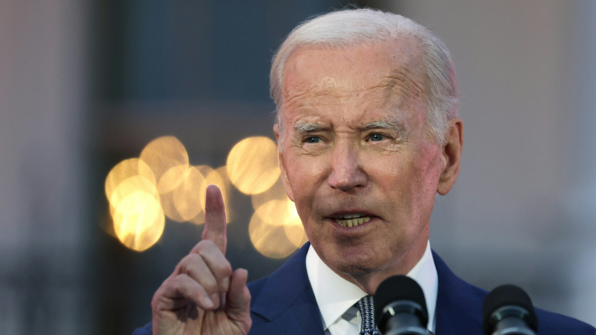 U.S. President Joe Biden speaks during a screening of the film “Flamin’ Hot” on the South Lawn of the White House on June 15, 2023 in Washington, DC.