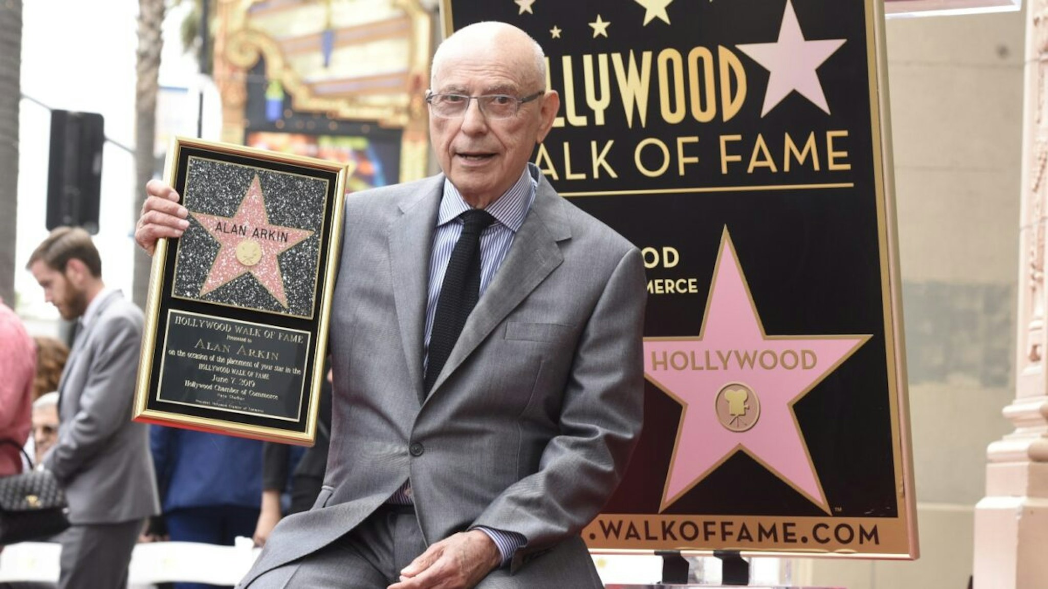 Alan Arkin is honored with a star on the Hollywood Walk of Fame on June 7, 2019 in Hollywood, California.