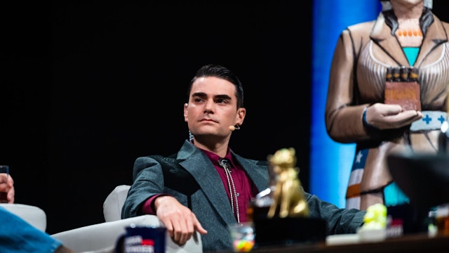 NASHVILLE, TENNESSEE - OCTOBER 12: Ben Shapiro speaks at Daily Wire Presents Backstage Live at Ryman Auditorium on October 12, 2021 in Nashville, Tennessee.