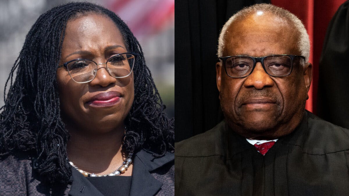 NextImg:Clarence Thomas Blasts Ketanji Brown Jackson’s ‘Racist’ Worldview: ‘Cancerous To Young Minds’
