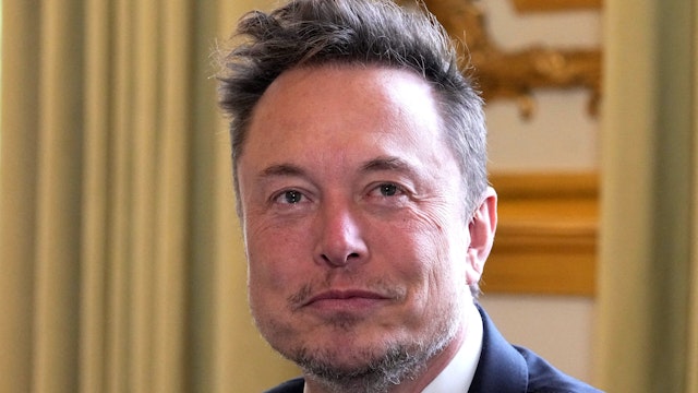 SpaceX, Twitter and electric car maker Tesla CEO Elon Musk meets with France's President at the Elysee presidential palace in Paris on May 15, 2023.