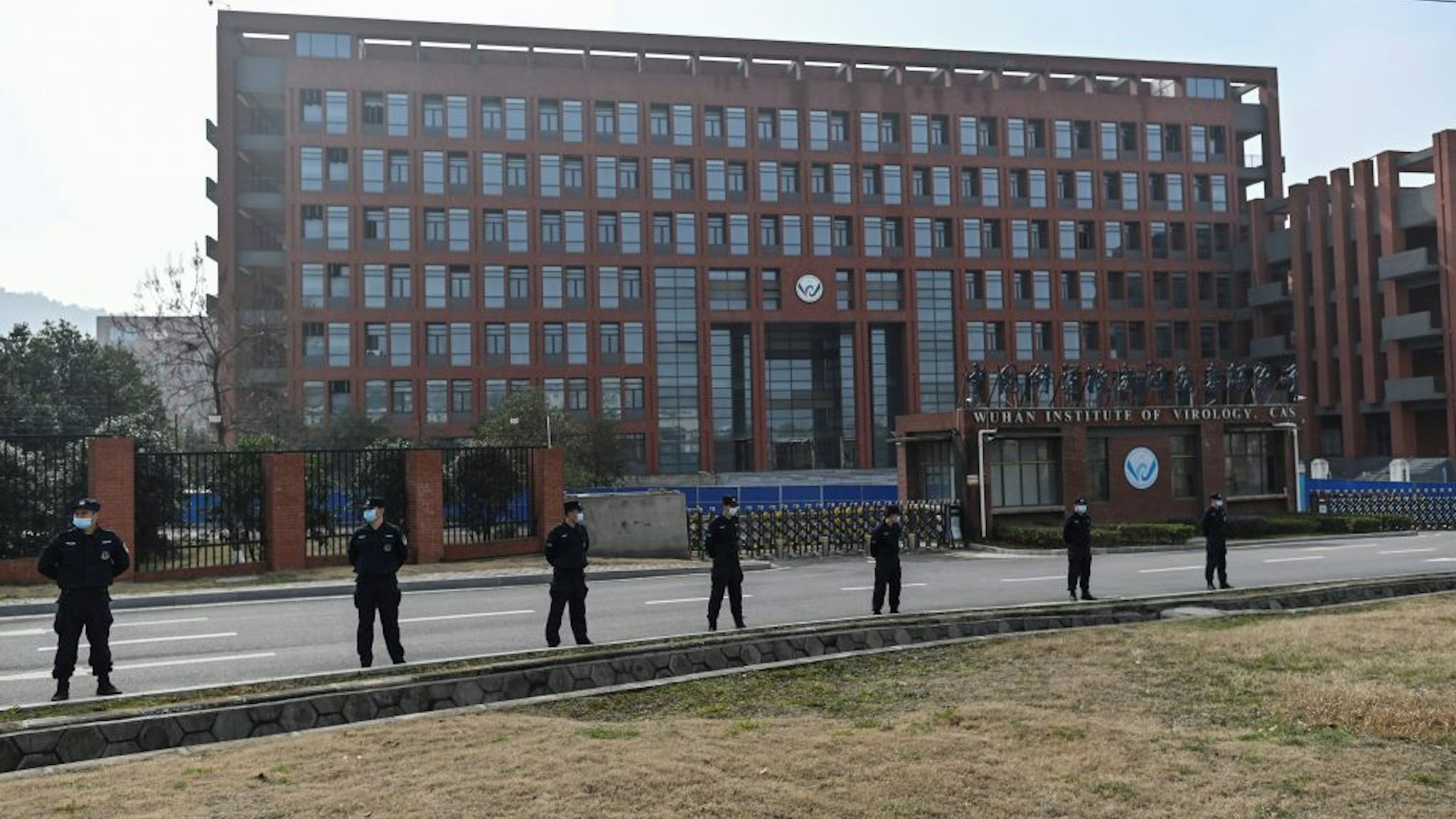 This general view shows the Wuhan Institute of Virology in Wuhan, in China's central Hubei province on February 3, 2021, as members of the World Health Organization (WHO) team investigating the origins of the COVID-19 coronavirus, visit. (Photo by Hector RETAMAL / AFP)