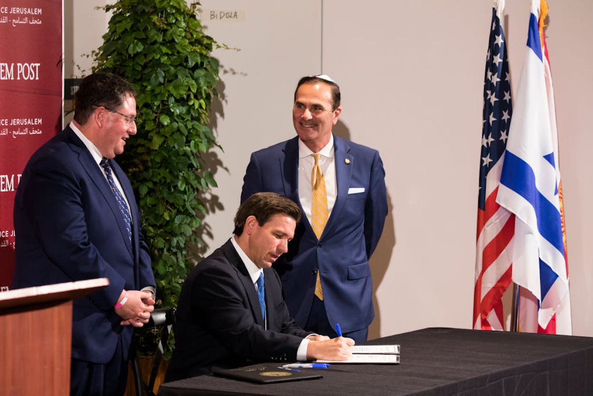 NextImg:DeSantis Staunchly Backs Jewish Claim To Heartland Of Israel: Judea And Samaria 