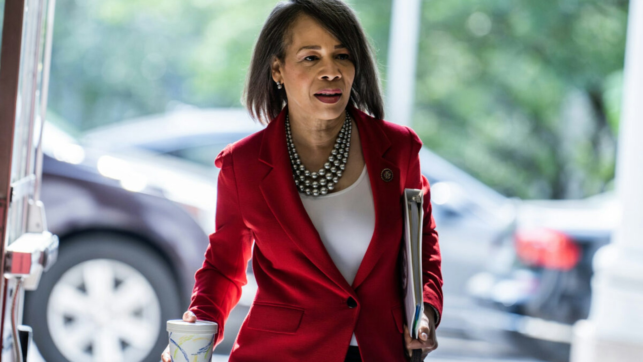 UNITED STATES - MAY 24: Rep. Lisa Blunt Rochester, D-Del., arrives to Rayburn Building on Wednesday, May 24, 2023.