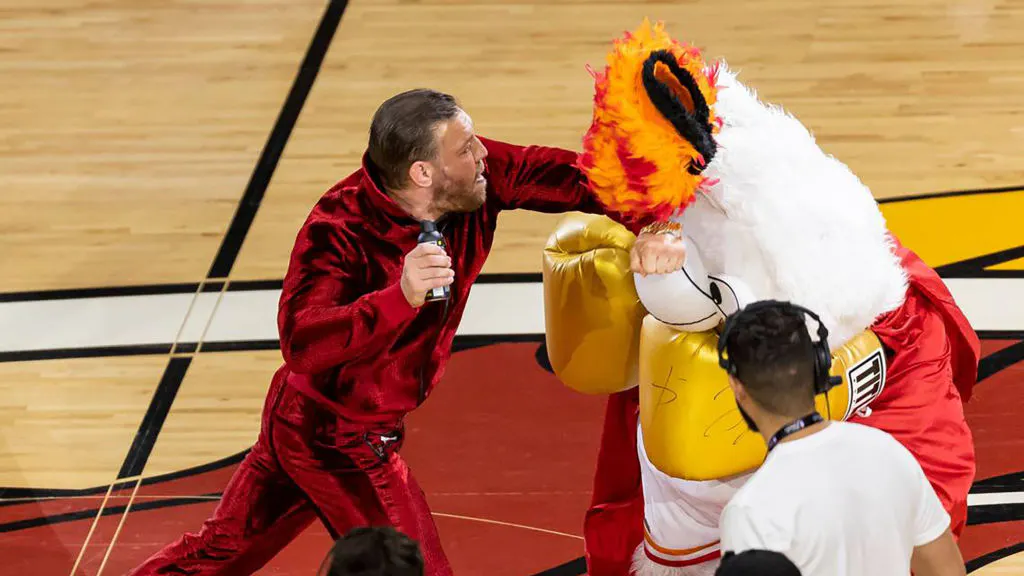 ‘Doesn’t Seem Like The Brightest Thing’: Dana White Slams Miami Heat Mascot Conor McGregor Floored With Left Hook