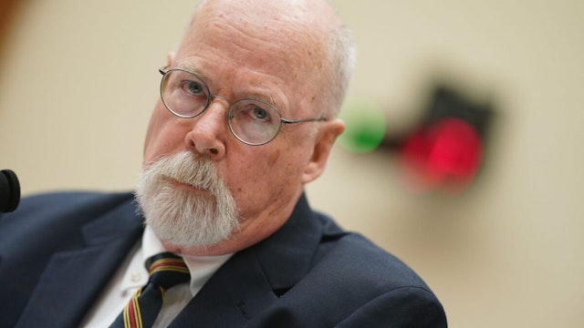 Former Justice Department Special Counsel John Durham testifies before a House Judiciary Committee hearing on Capitol Hill in Washington, DC, on June 21, 2023.